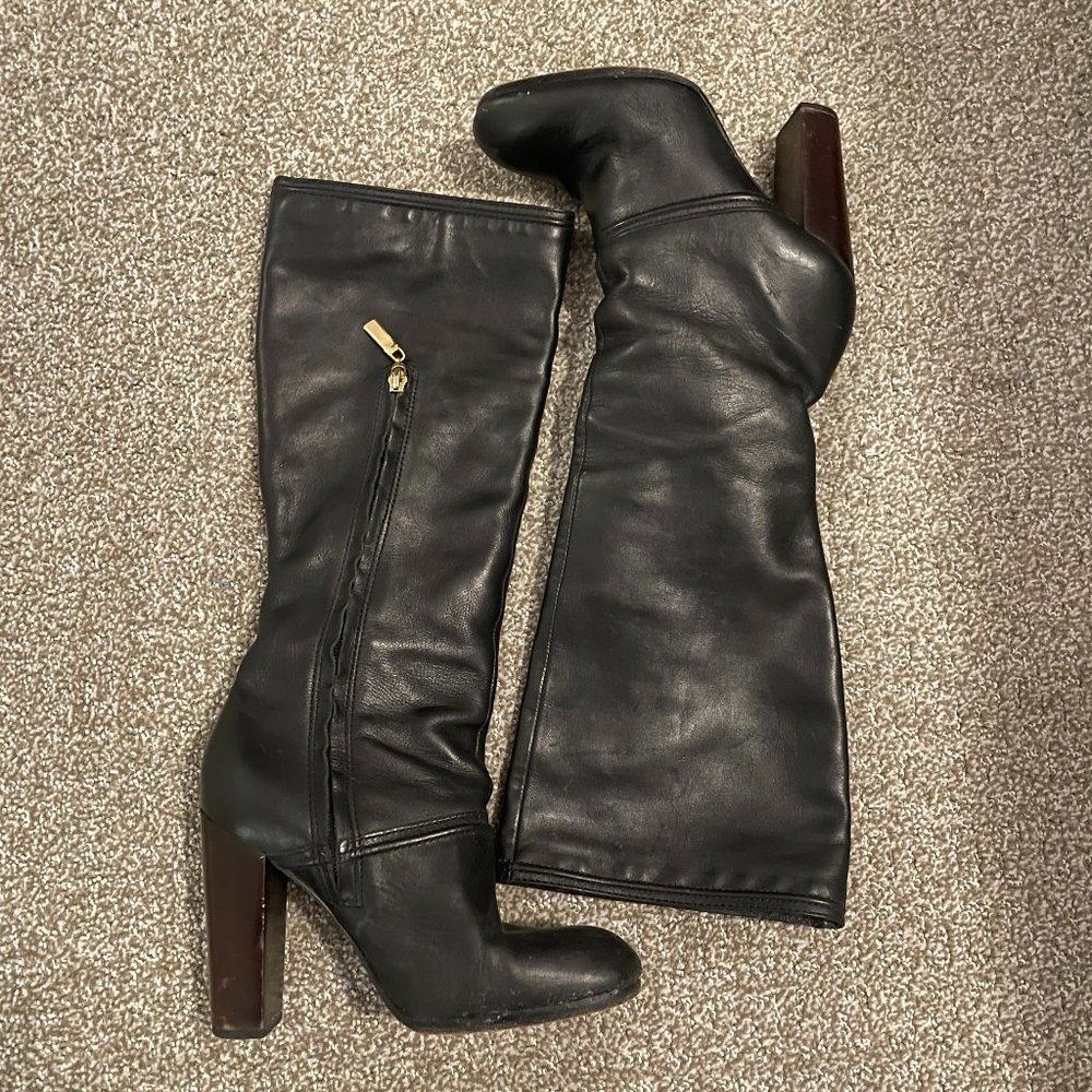 Elizabeth & James Knee High Black Boots